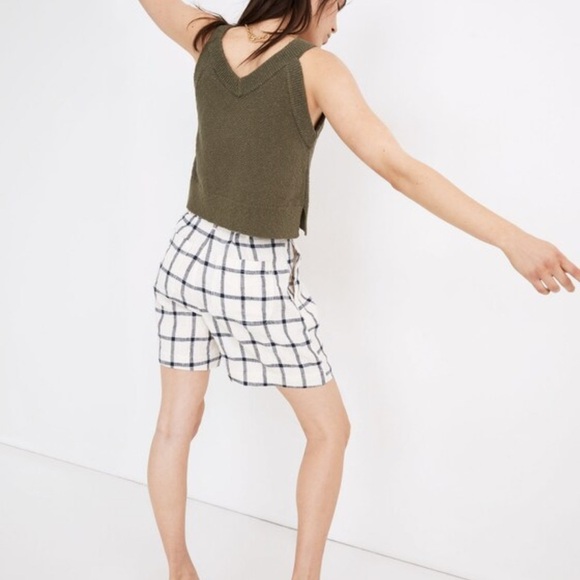 Madewell Olive Sweater Button-Up Tank Top Size Small - Picture 6 of 6